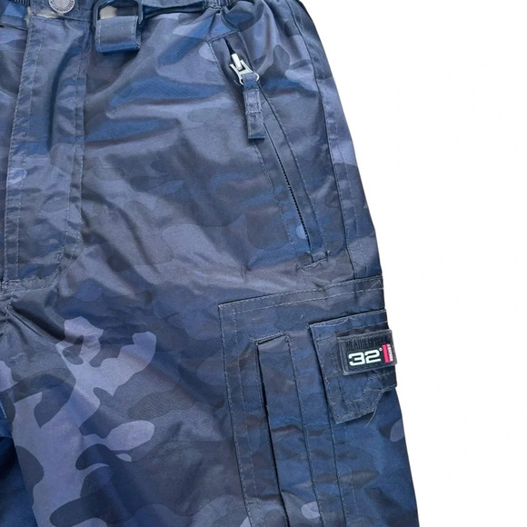 Weatherproof 32 degrees Kids Blue Camo Snow Bib Size XS (5/6) - Picture 4 of 12